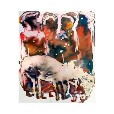 Meeting 1, Watercolor on Paper 32 x 40 cm , Mohamed Rabie, Egypt