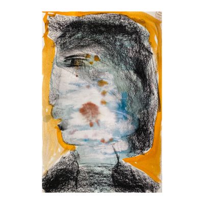 Face from Memory 4, Mixed Media on Cotton Paper 36 x 56 cm , Mohamed Rabie, Egypt